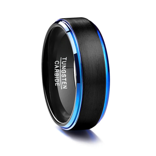 NEWLiFE REBEL Balance Pulse 8mm Ring in Tungsten