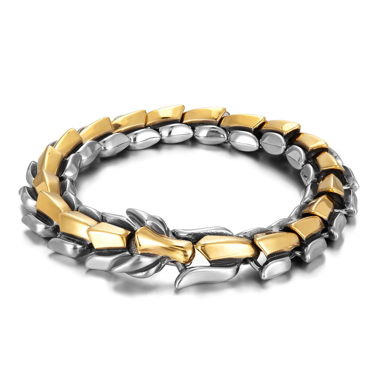 REBEL VIKING Dragon Keel Chain Bracelet – 316L Stainless Steel