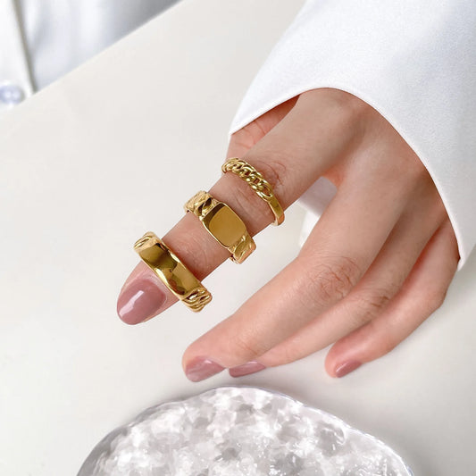 NEWLiFE REBEL Horizon Line Stainless Steel Ring
