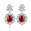 Gemfiori Anster High Quality S925 Lab Grown Ruby Earring Stud Dainty Gemstone Stud Earrings for Women Daily Wear Gift