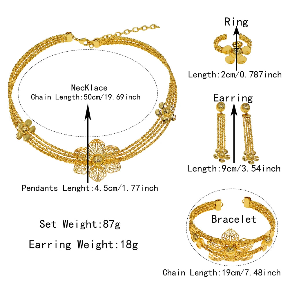 Zhuerrui Italiano Gold Designs Women Jewellery Set Party Fine Costume Jewelry Set Luxury Big Necklace Jewellery Sets X0006330