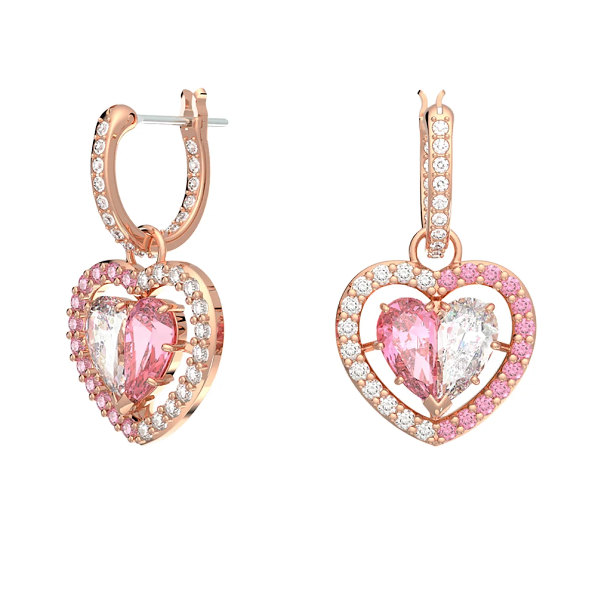 S&S Luxury Vintage Brass Zircon Sparkling Drop Earrings Elegant High-End Jewelry for Women for Parties & Special Occasions
