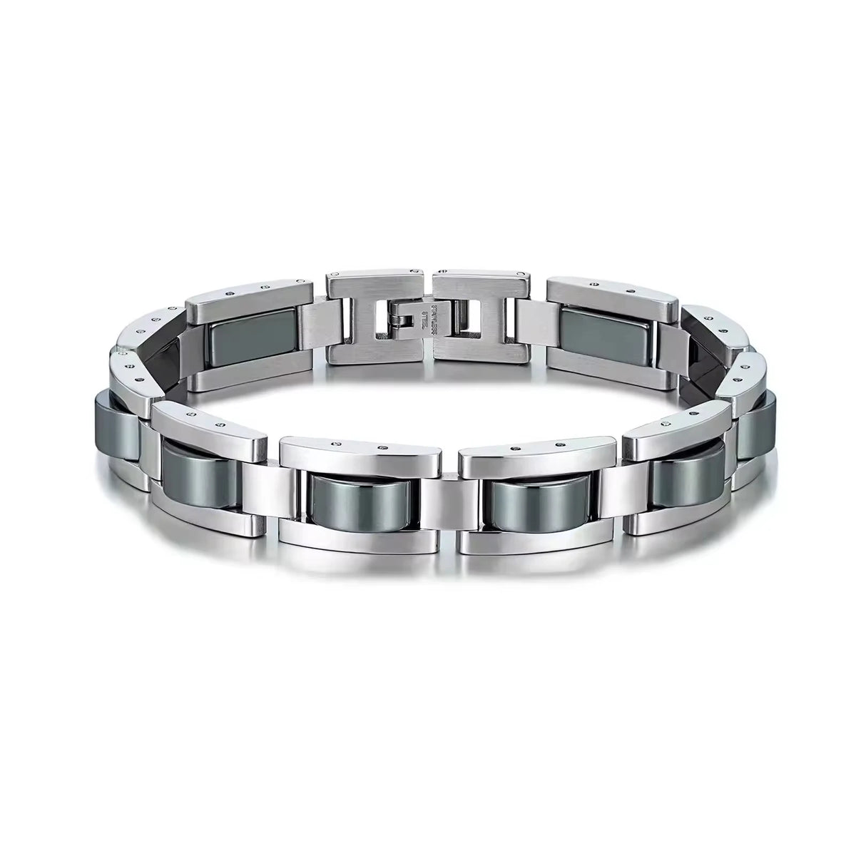 REBEL New Design Unisex Motorcycle Chain Biker Jewelry Stainless Steel Bracelet with Charms