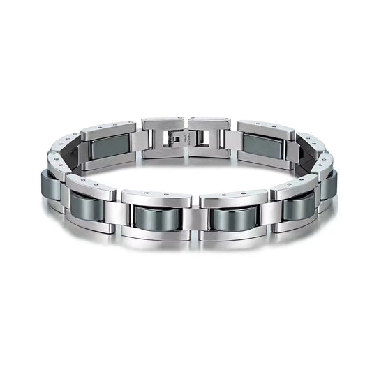 New Design Unisex Motorcycle Chain Biker Jewelry Stainless Steel Bracelet with Charms