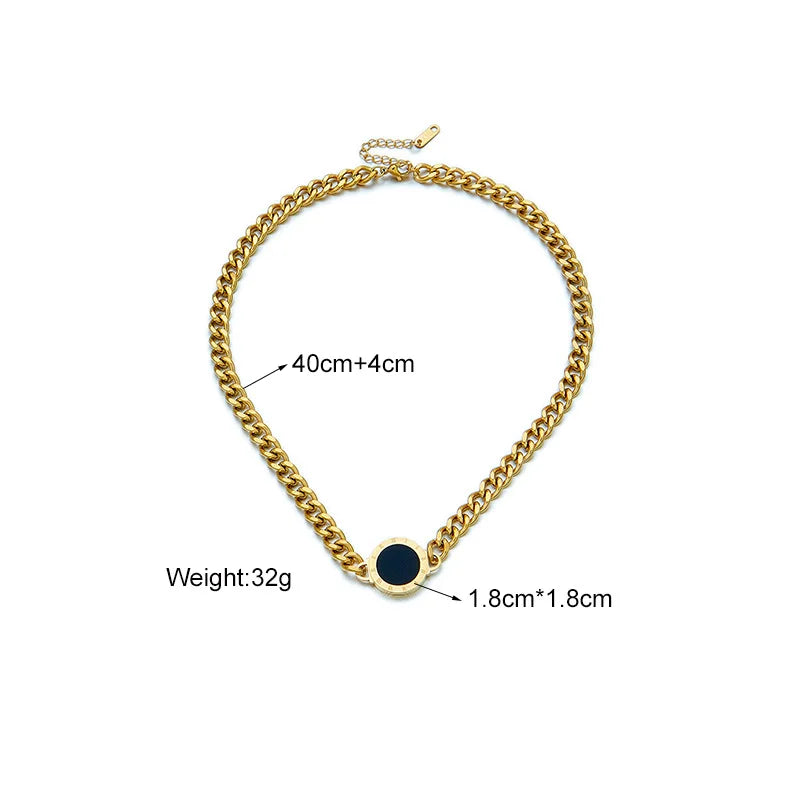 Chain Necklace & Bracelet Jewellery Set | Gold & Silver | Waterproof Everyday Luxury Set