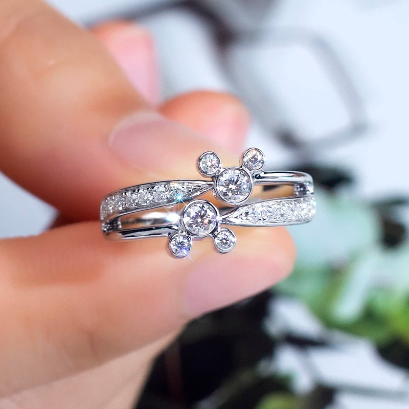 Gemfiori MSR-1514 Custom Ring Jewelry IGI Certification D VVS2 Engagement Ring 18k Rose Gold Round Cut Luxury Lab Grown Diamond Ring