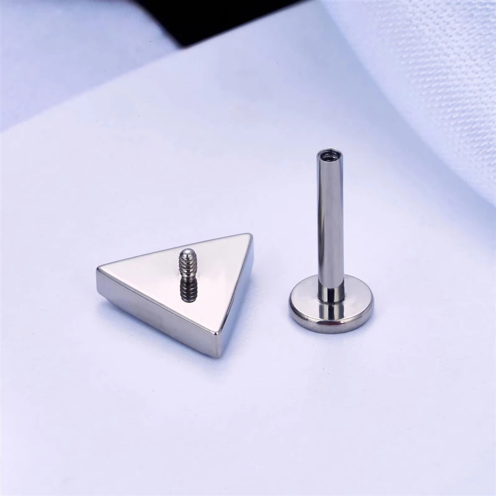 ASTM F136 G23 Titanium Waterdrop Shape Nose Stud Inlay Zircon16G Ear Tragus Body Piercing Jewelry