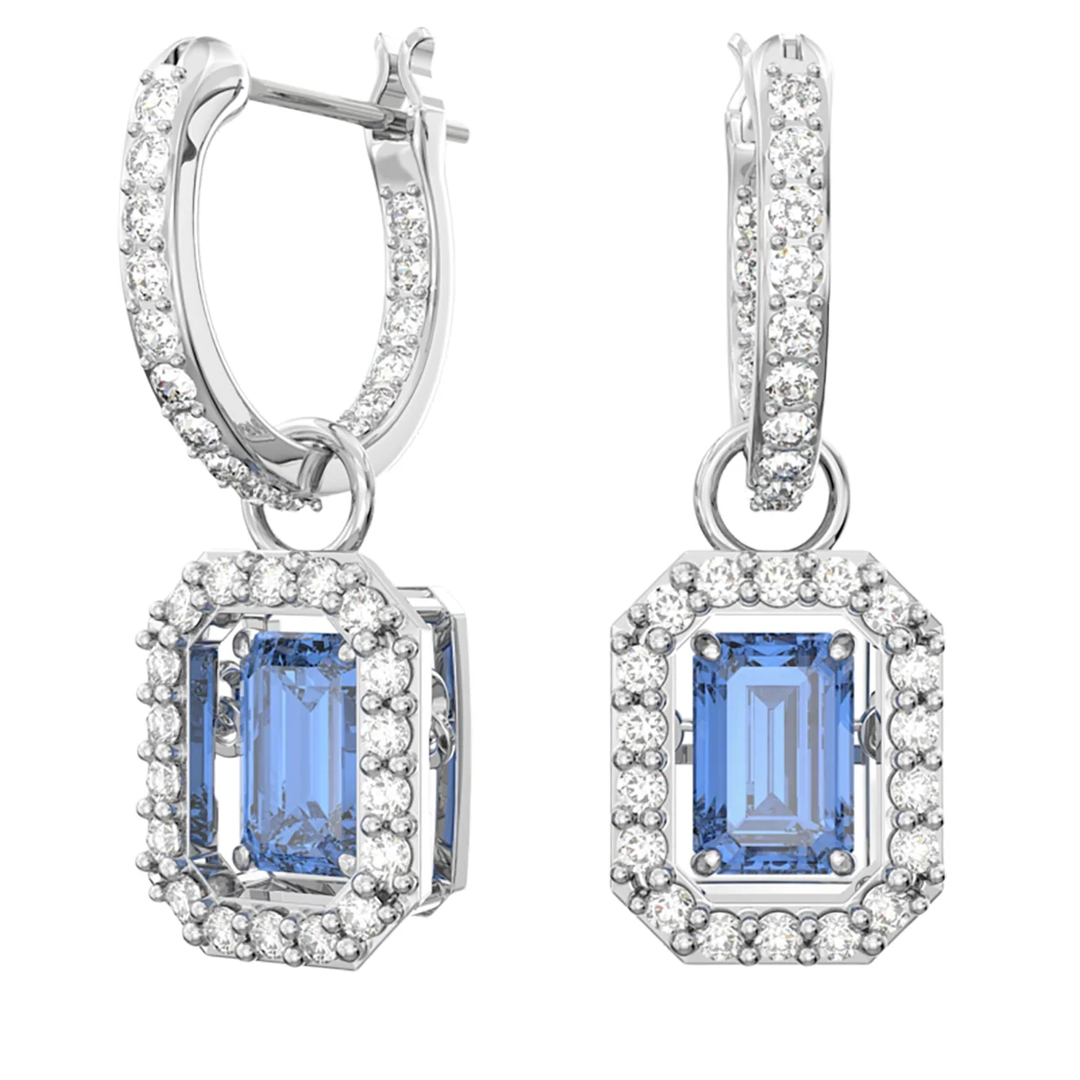 S&S Luxury Vintage Brass Zircon Sparkling Drop Earrings Elegant High-End Jewelry for Women for Parties & Special Occasions