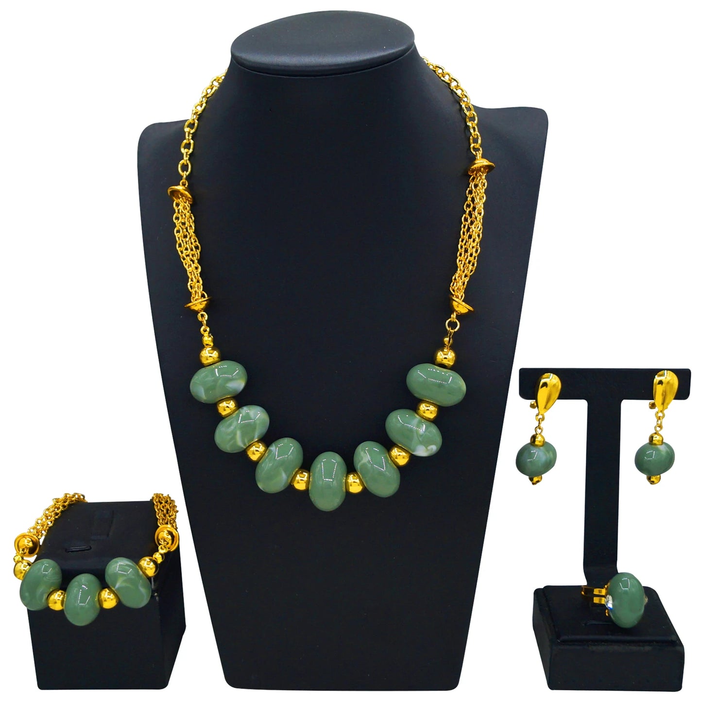 Zhuerrui Nigerian 18k Gold Plated Jewelry Set Brazil Gold Designer Wedding Jewellery Set Fashion HC24038514