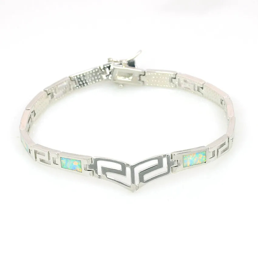 Bohemian Hawaii Opal Opal Geometric Bracelet - Fashionable and Exquisite Geometric Square Design Women's Jewelry