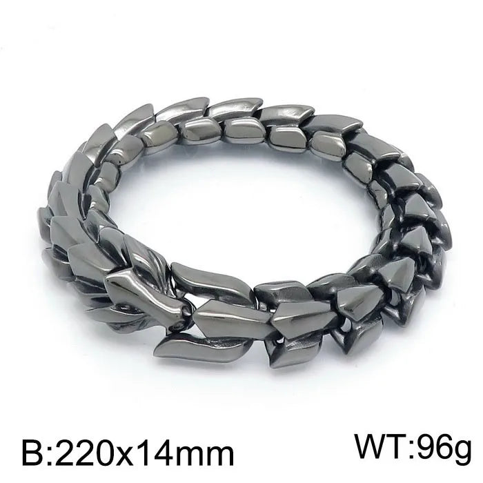KALEN Personality Trend Vacuum Plating Multi-color Keel Bracelet Men Stainless Steel Jewelry Bracelets Bangles
