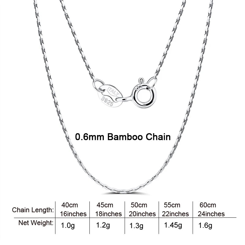 BiG-BOSS RINNTIN BSC-2 High Quality Cadena De Plata 925 Sterling Silver Chains Jewelry Making Thin Necklace Silver Chain for Women