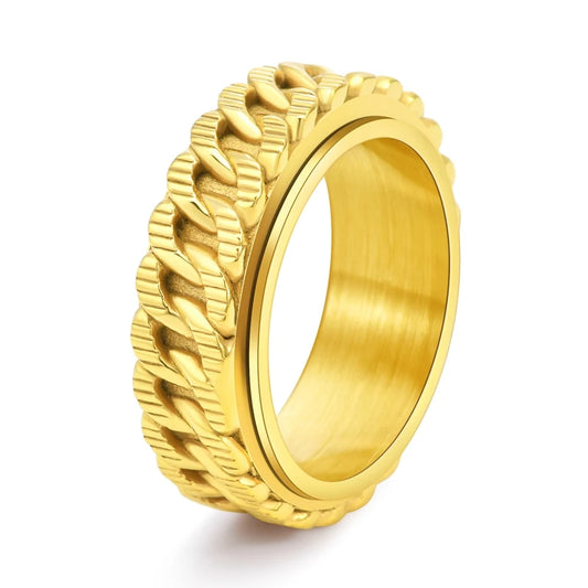 NEWLiFE REBEL Signal Rhythm Stainless Steel Ring
