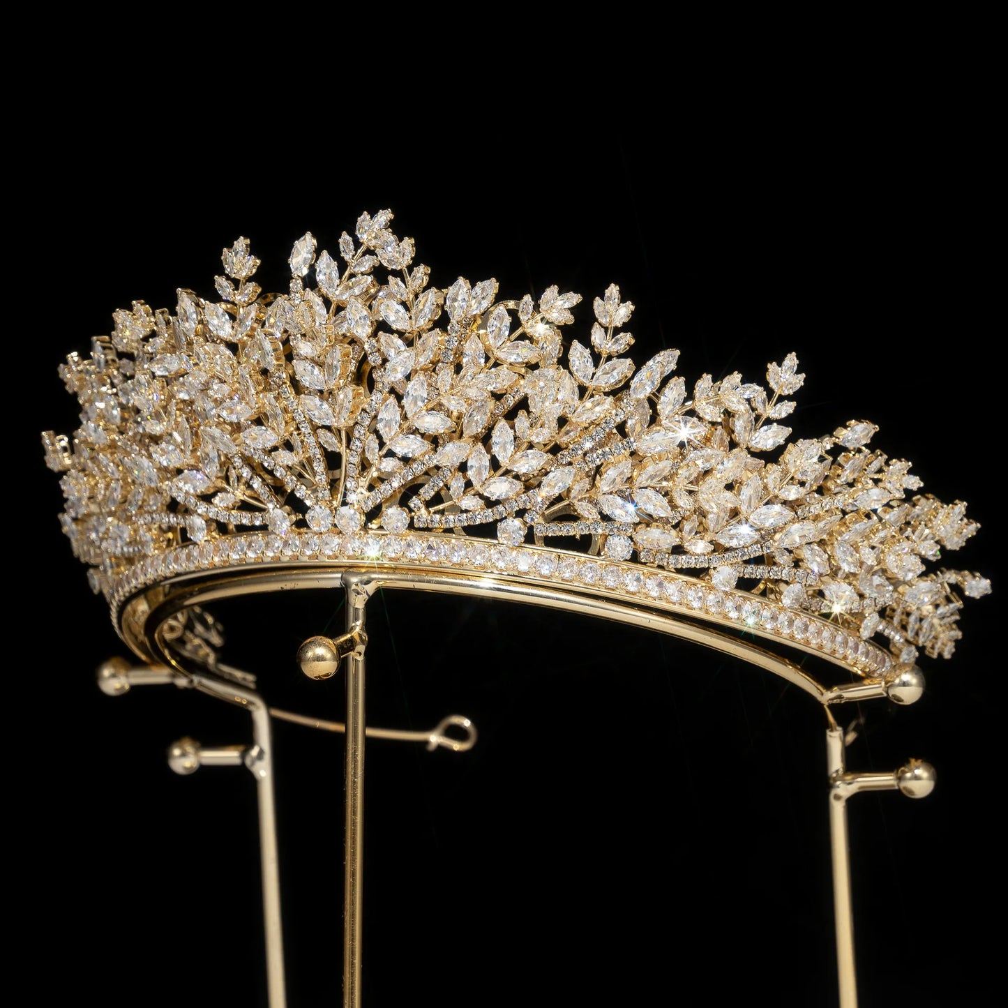 Queen Crown and Tiaras Rhinestone Zircon Headpiece Hair Accessories for Beauty Pageants and Weddings