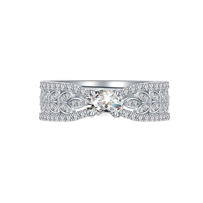 MuShan Jewelry Factory Original Design of Emerald Ring for Women Niche and High End S925 Pure Silver No Fading