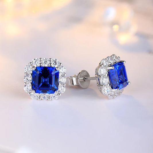 ArtistA Halo Stud Earrings in 925 Sterling Silver