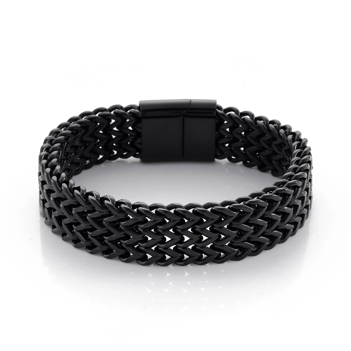 KALEN Punk Trendy Mesh Bracelets Men 316L High Quality Stainless Steel Bracelet Jewelry