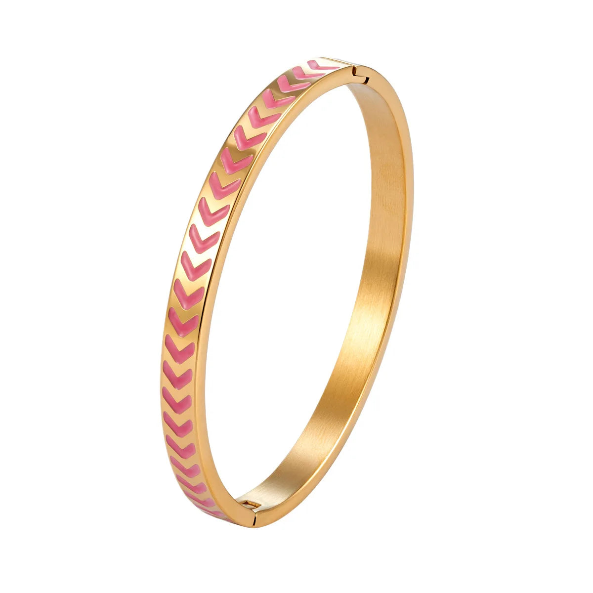 REBEL S&S REBEL Women's Trendy Gold and Black Epoxy Stainless Steel for Bracelet New Fashion Titanium Steel Jewelry
