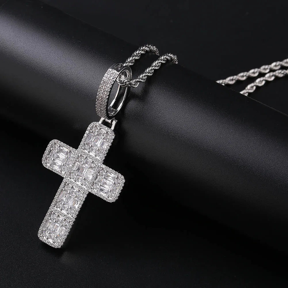 Custom Made Iced Out Chain Pendant Personalized Initial Letter Necklace 14k 18k Gold Plated Copper Hip Hop Charms Rapper Jewelry