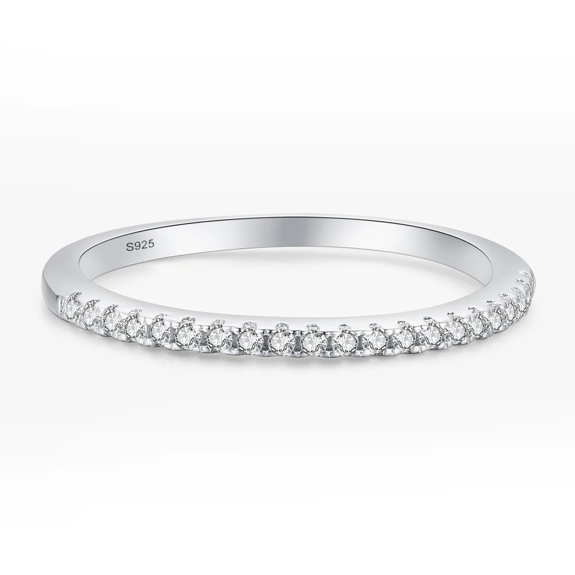 Anti-tarnish Women 925 Sterling Silver 5A 8A Zirconia Wedding Band Engagement Wedding Rings Fine Jewelry Customized Wholesale