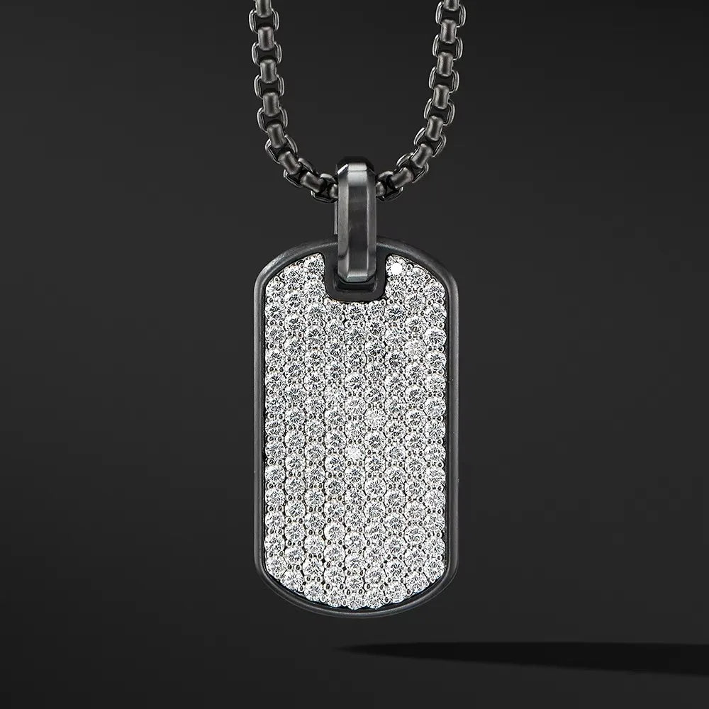 REBEL Simple Stainless Steel Hip Hop Pendant for Men Women Fashion Jewelry with Chains Necklace for Europe United States
