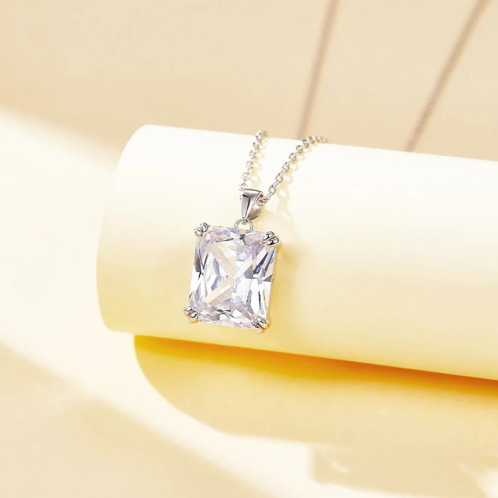 Gioiellieri Fine Jewelry: 925 Sterling Silver Custom Zircon and Colored Gemstone Necklace with the Twelve Birthstones Women Rhodium Plated