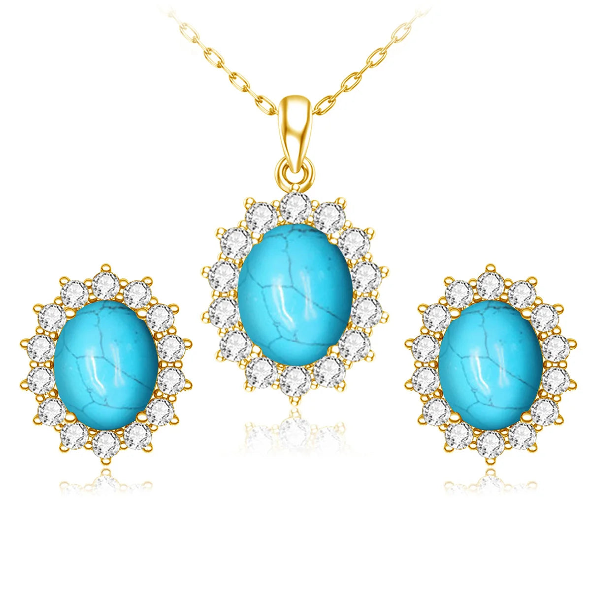 ArtistA Custom Jewelry Any Ruby Gemstone Women 925 Sterling Silver 24k Gold Plated Rings and Earrings Jewelry Sets