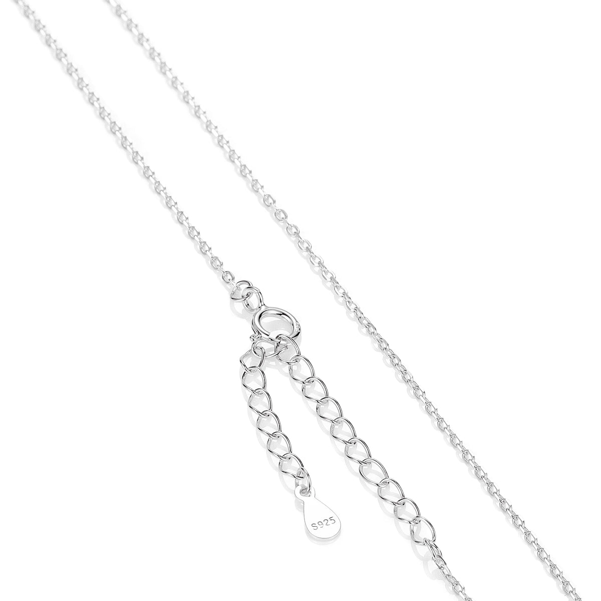 REDheart Custom 925 Sterling Silver Thin Chain Italy Link Adjustable Box Cross Singapore Gold Plated Necklace Fine Jewelry