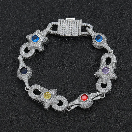 NEWLiFE REBEL Gemstone Bracelet in Brass