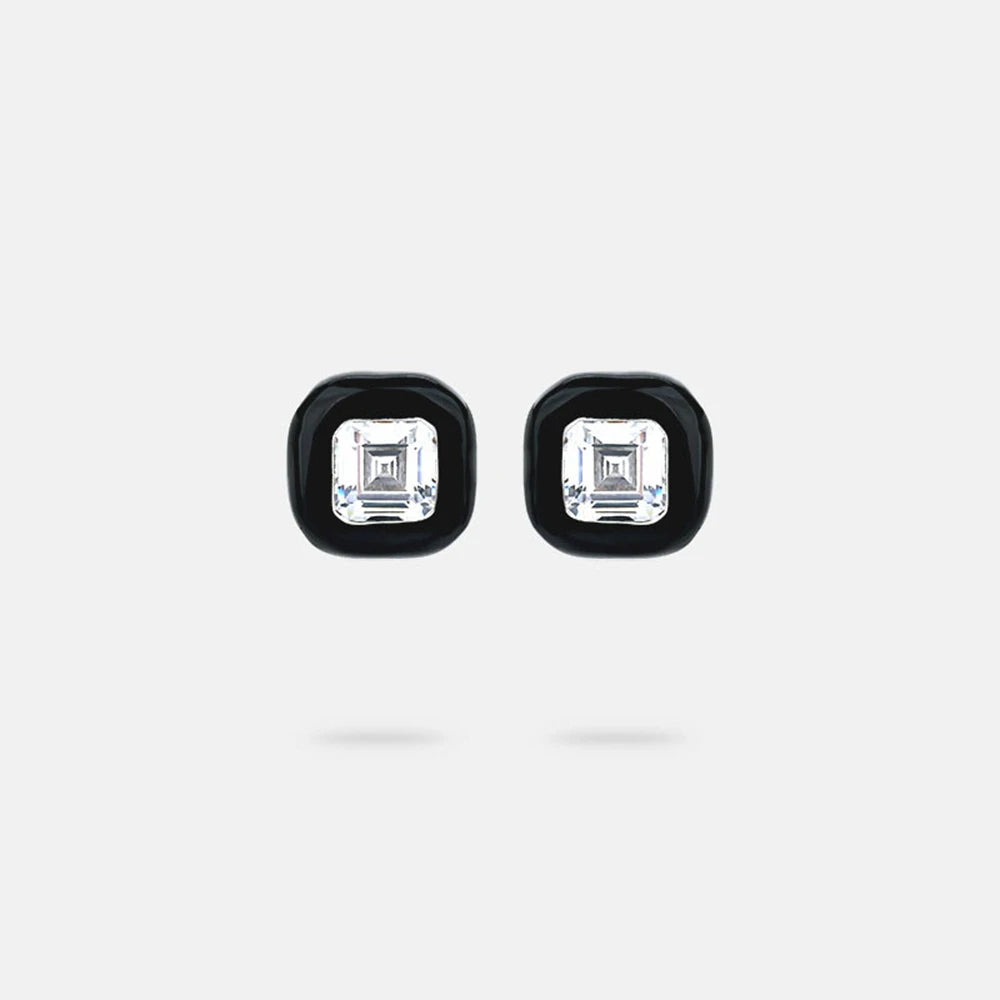 MUSHAN Jewelry Factory 925 Silver Stud Earrings With Light Luxury and High End Feel Niche High Carbon Diamond Jewelry for Women