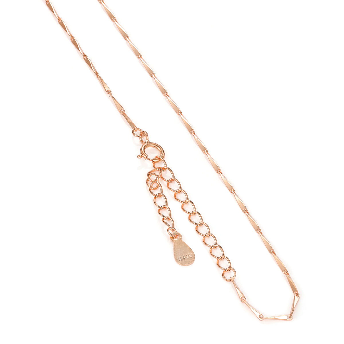 REDheart Custom 925 Sterling Silver Thin Chain Italy Link Adjustable Box Cross Singapore Gold Plated Necklace Fine Jewelry