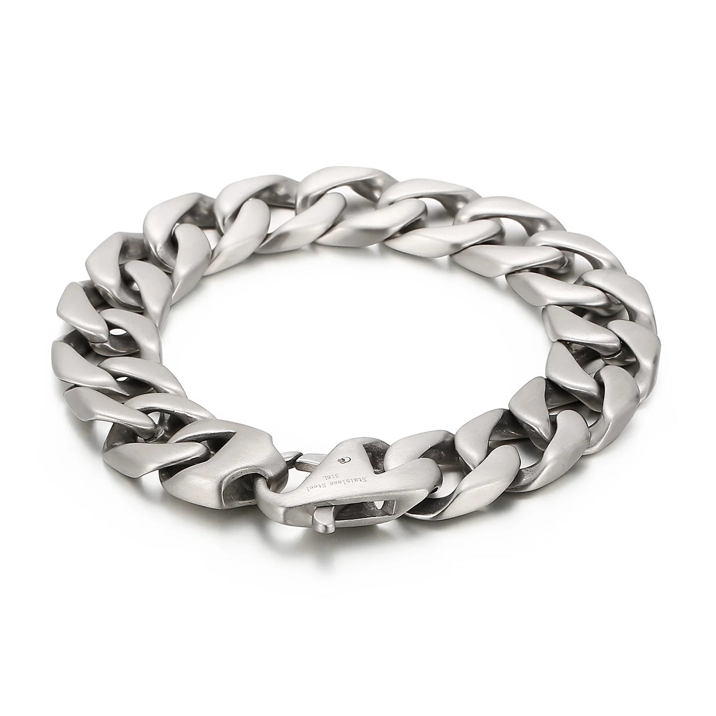 KALEN Fashion Personality 22cm Cuff Stainless Steel Men's Bracelet