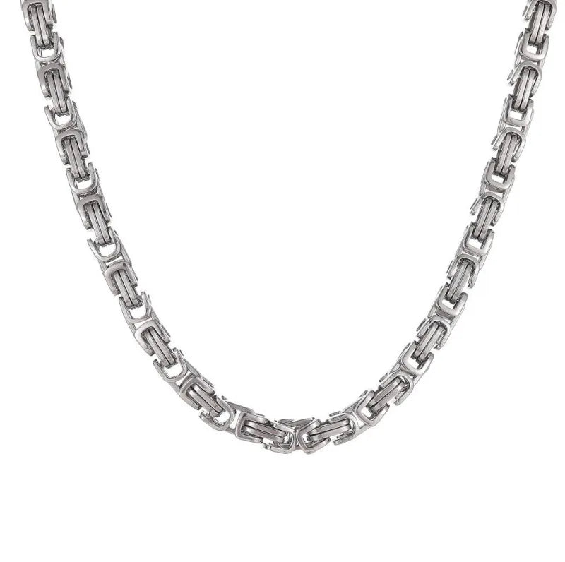 NEWLiFE VIKING Zircon Chain Necklace in Stainless Steel for Men | Designer Jewellery for women & MEN