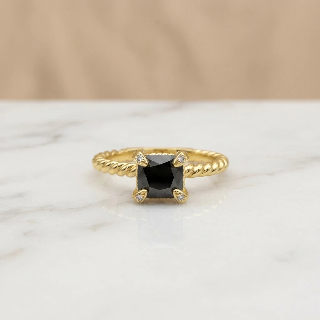 FASHIONISTA DY High-Quality Silver-Plated Diamond-Set Rings, Gold-Plated Colored Gemstone-Set Rings, Jewelry