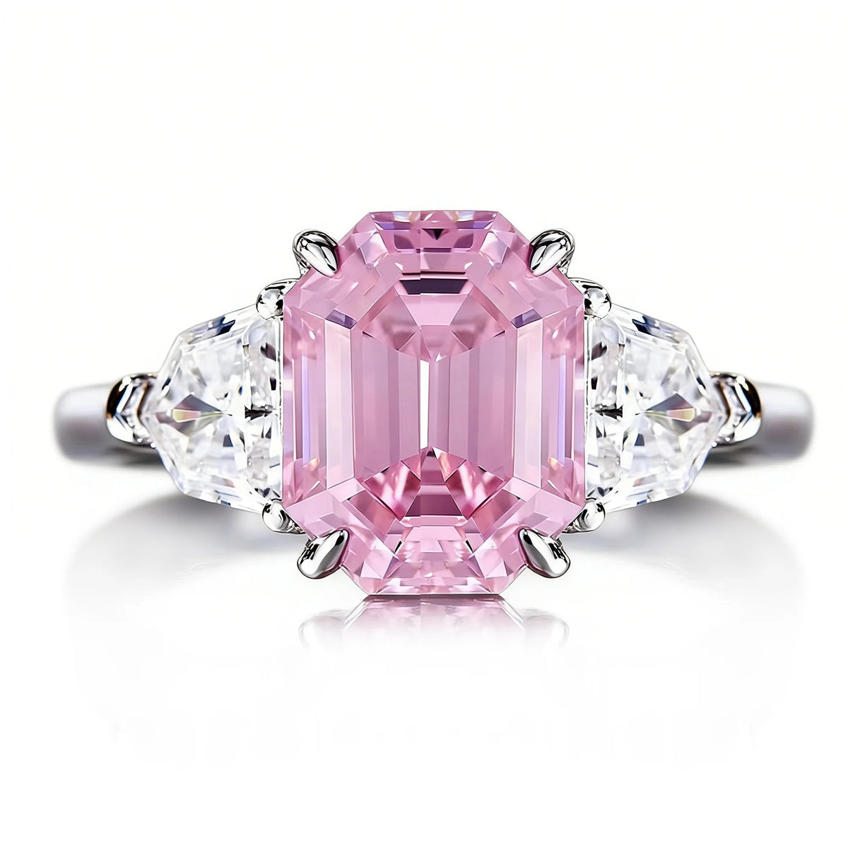 Wholesale Waterproof 5A 8A Pink Cubic Zirconia Rings 925 Sterling Silver OEM ODM Custom Factory Direct Ring Jewelry Manufacturer