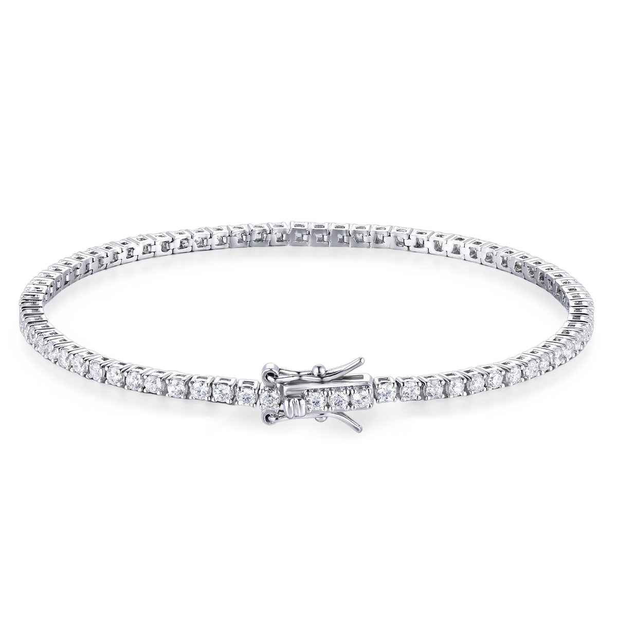 Minimalism 2mm-6mm Hip Hop Fine Jewelry Silver Gold Plated Cubic Zirconia Tenis Bracelets for Men