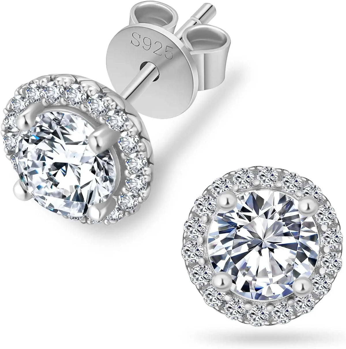 REDheart Local US Stock Moissanite Jewelry Set GRA Certified Pass Diamond Tester Women Gift VVS1 925 Silver Stud Earring Pendant Necklace