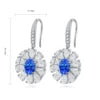 Gemfiori Anster High Quality S925 Lab Grown Cobalt Spinel Earring Stud Dainty Gemstone Stud Earrings for Women Daily Wear Gift