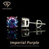 Spot Wholesale Bulk Trendy Fine Jewelry 925 Silver Color Vvs Diamond Moissanite Mossanite Screw Back Stud Earrings for Men Women