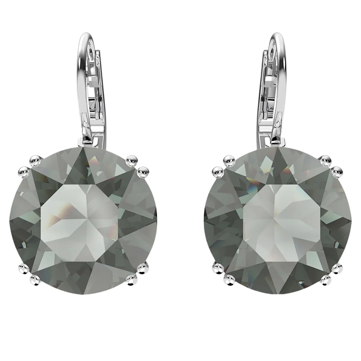 S&S Luxury Vintage Brass Zircon Sparkling Drop Earrings Elegant High-End Jewelry for Women for Parties & Special Occasions