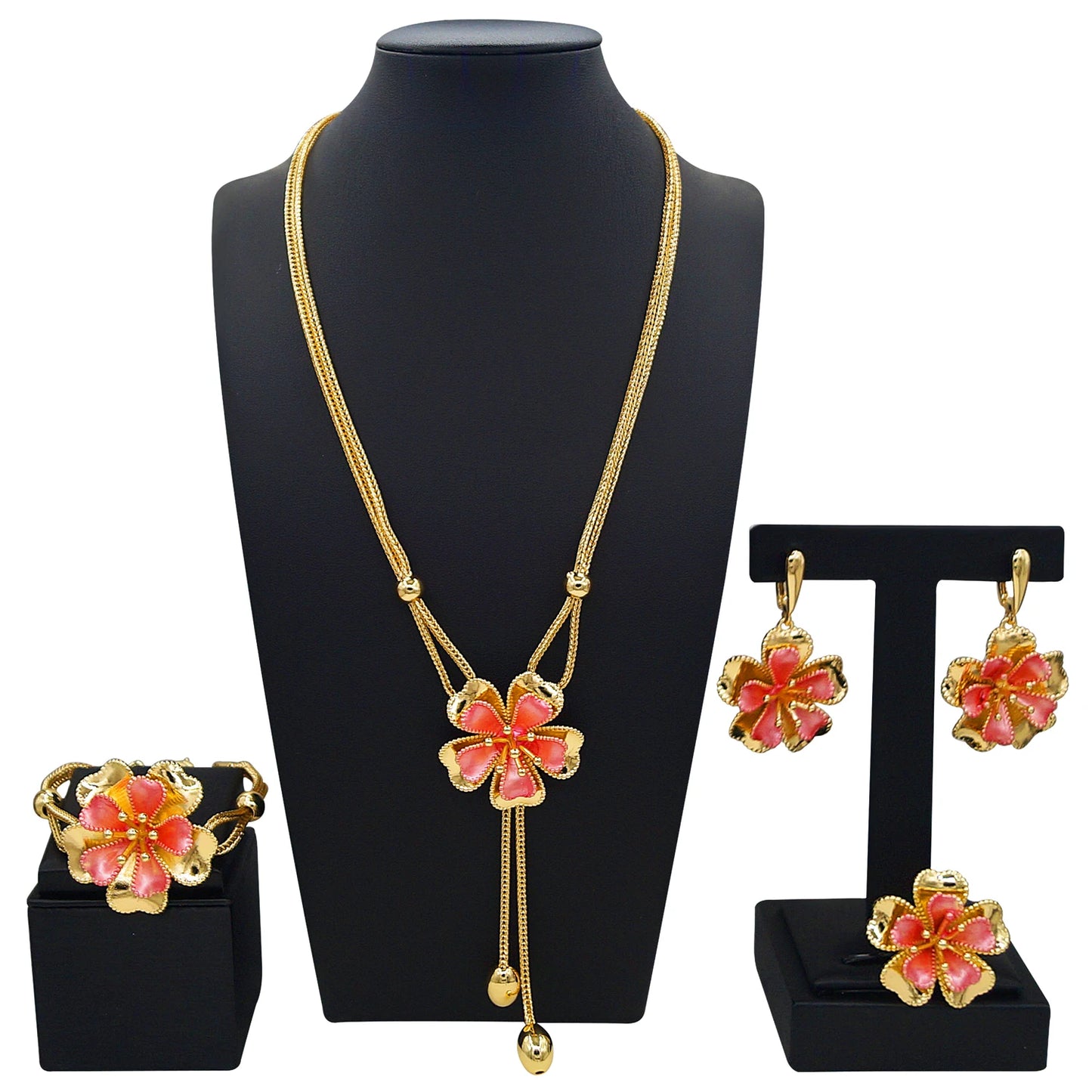Zhuerrui Nigerian 18k Gold Plated Jewelry Set Brazil Gold Designer Wedding Jewellery Set Fashion   HM2500219