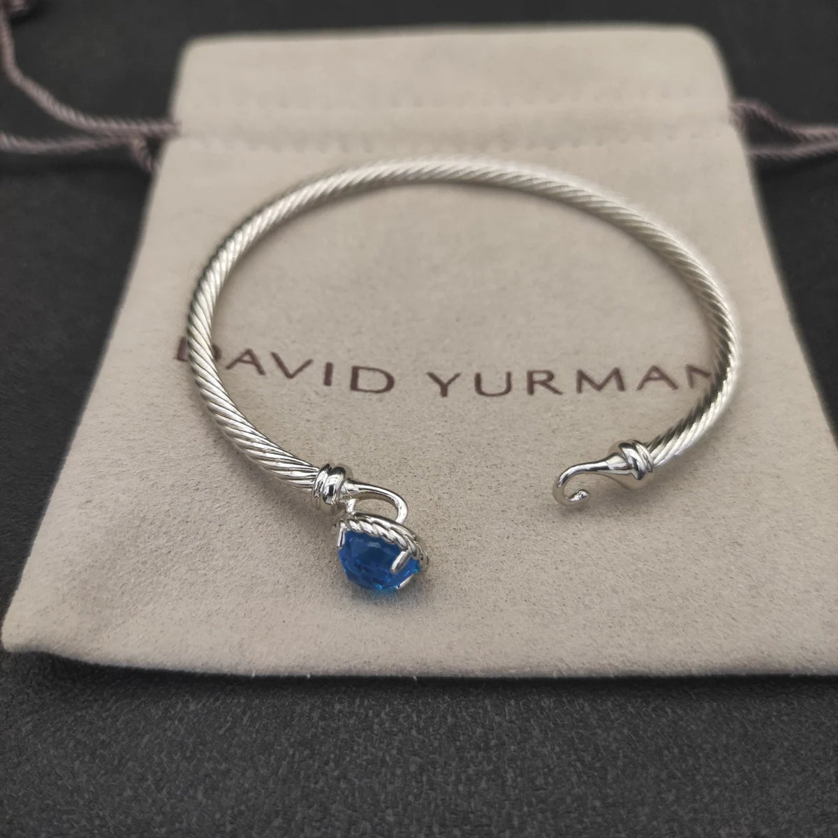FASHIONISTA DY High-Quality Silver-Plated 3mm Diamond Bracelet, Fashionable Silver-Plated Colored Diamond Bracelet, Jewelry