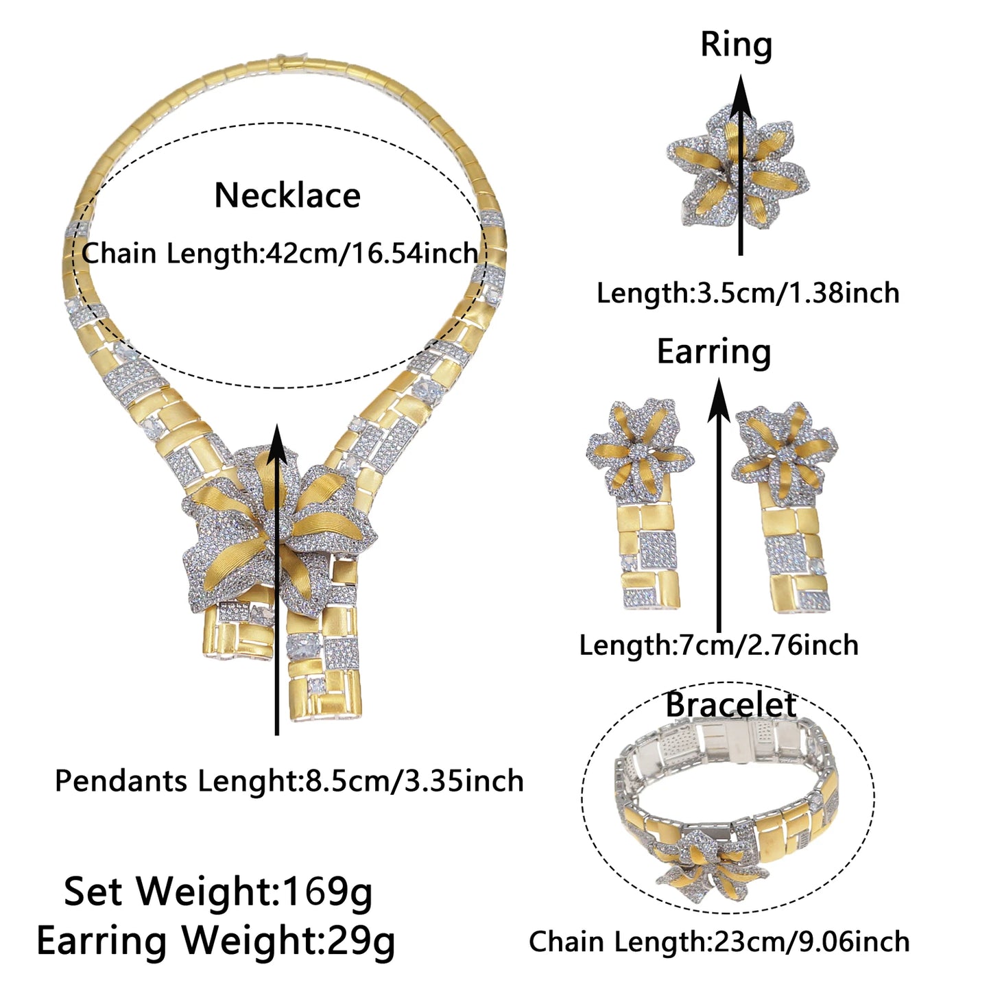 Zhuerrui Dubai Couples Dating Jewelry Set Design Sense Chain Gold Plated Romantic Nigerian Ladies High-end JewelryHZ24009196