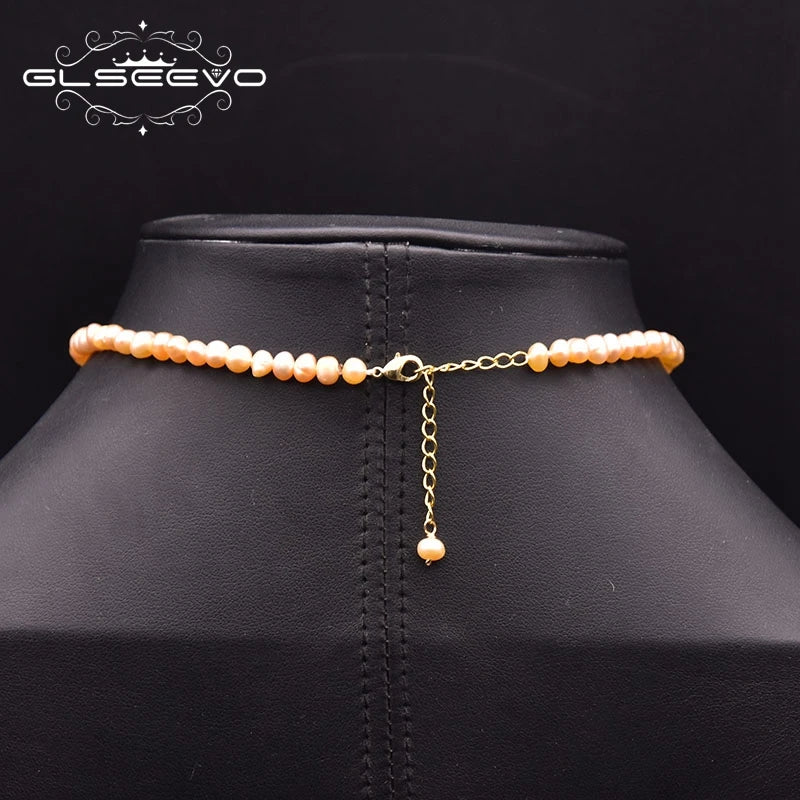 Hot Selling Natural Freshwater Baroque Pearl Necklace Women Gold Collar Chain Flower Choker Fashion Jewelry Wholesale