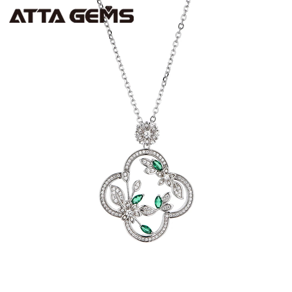 Wholesale Fine Jewelry Set  Lab Created Nano Gemstone 925 Silver Necklace Earrings Bracelet Rings St.Patrick's Day Gift