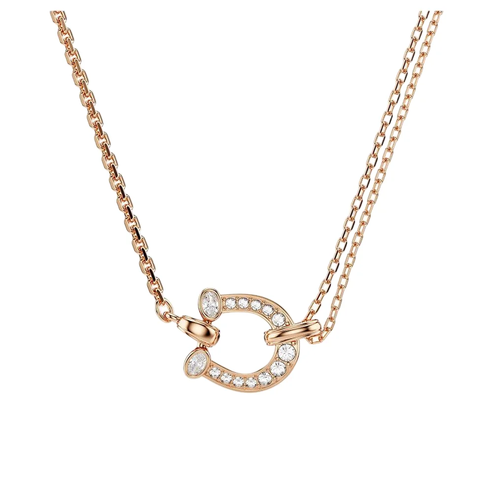 S&S Luxury Copper Zircon Vintage Chain Necklace with Stunning Gloss for Weddings Anniversaries & Parties