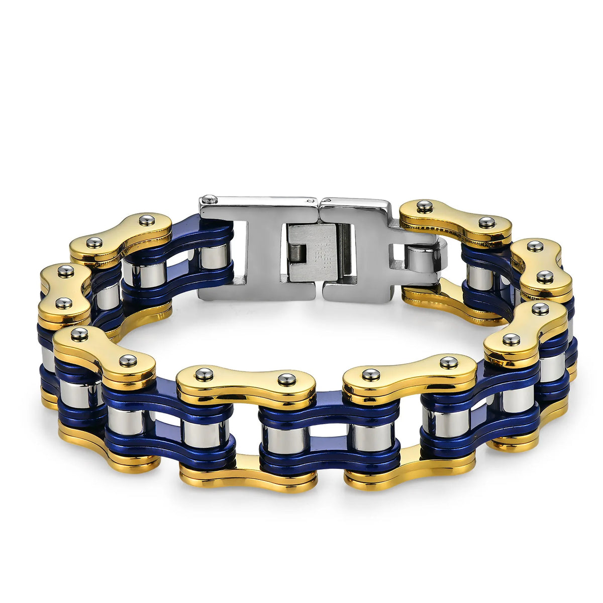 REBEL European American-style Personalized Stainless Steel bicycle Chain Bracelet Men Sleek Minimalist Biker-chic Hand Accessory for