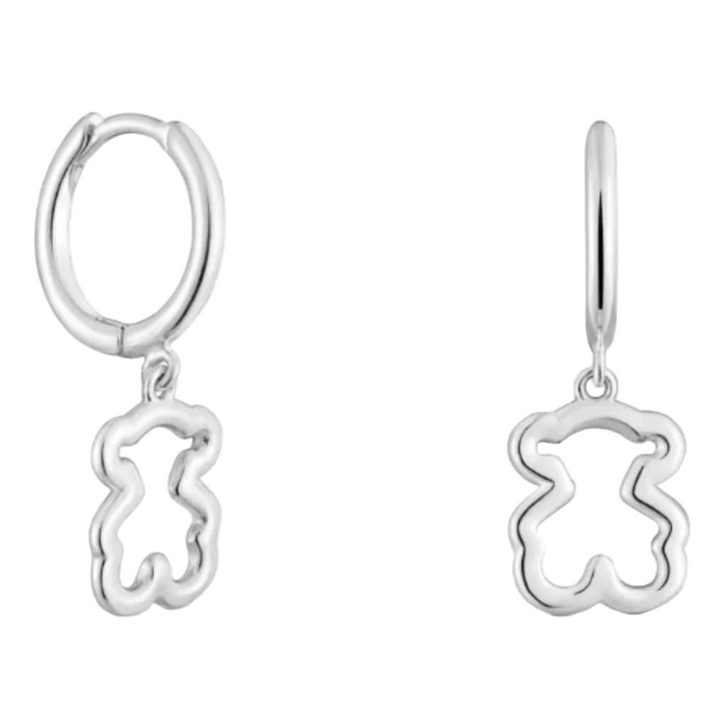 S&S Vintage Bear Drop Earrings with Imitation Pearl & Zircon — S&S Collection