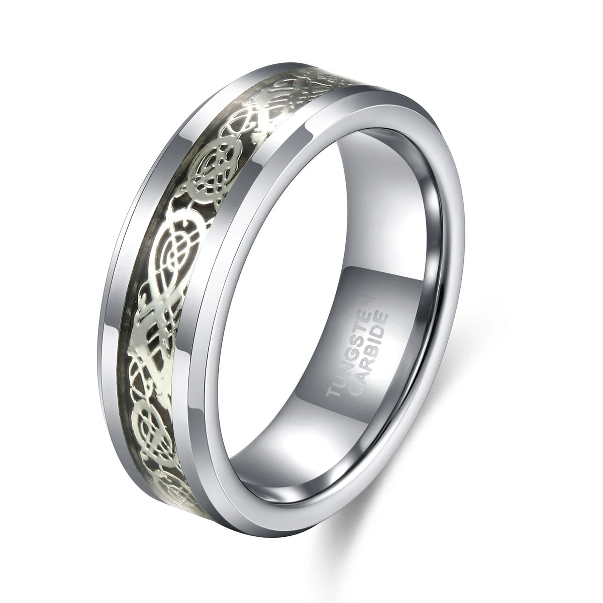REBEL Celtic Dragon Tungsten Carbide Ring