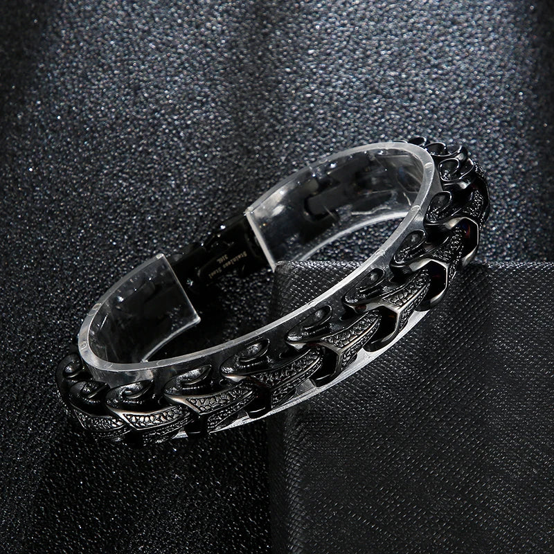 KALEN Punk Bigiotteria in Stainless Steel Bracciali Uomo Acciaio Inox Man Moda Bracciali